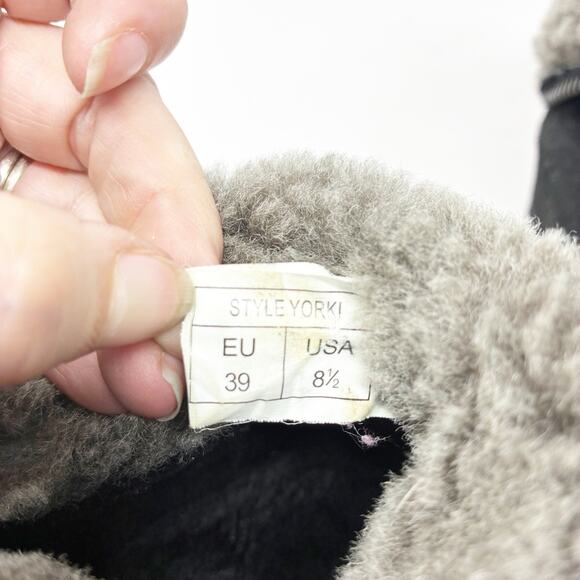 Ash Yorkie Sheep Skin Black Wedge Black Boot 39 (8.5) - Picture 10 of 11